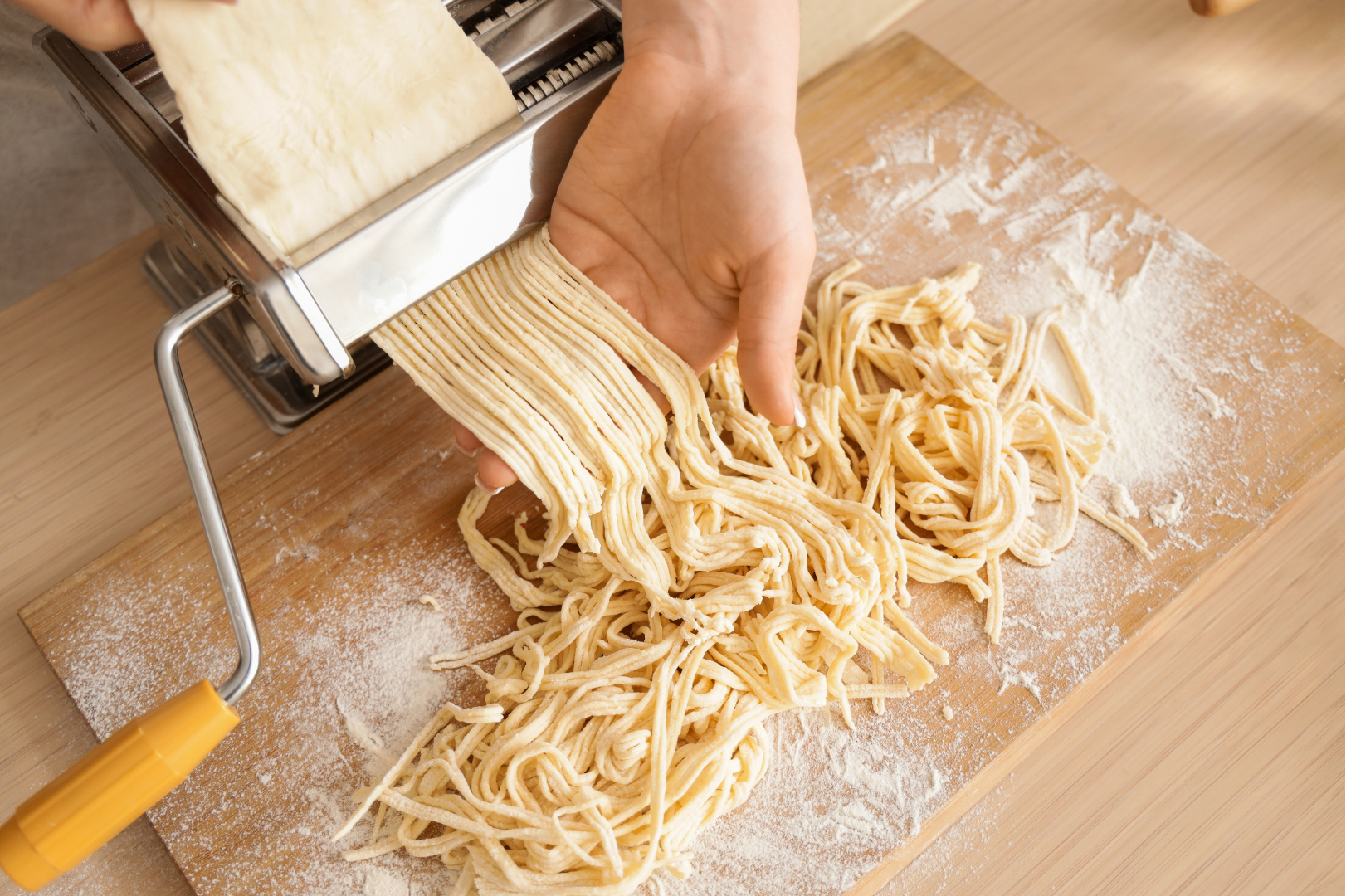 Pasta Making Class for 4 Stock photo of homemade pasta representing the Past Making Class for 4 auction item